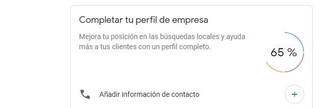 Completar perfil de empresa en Google my business